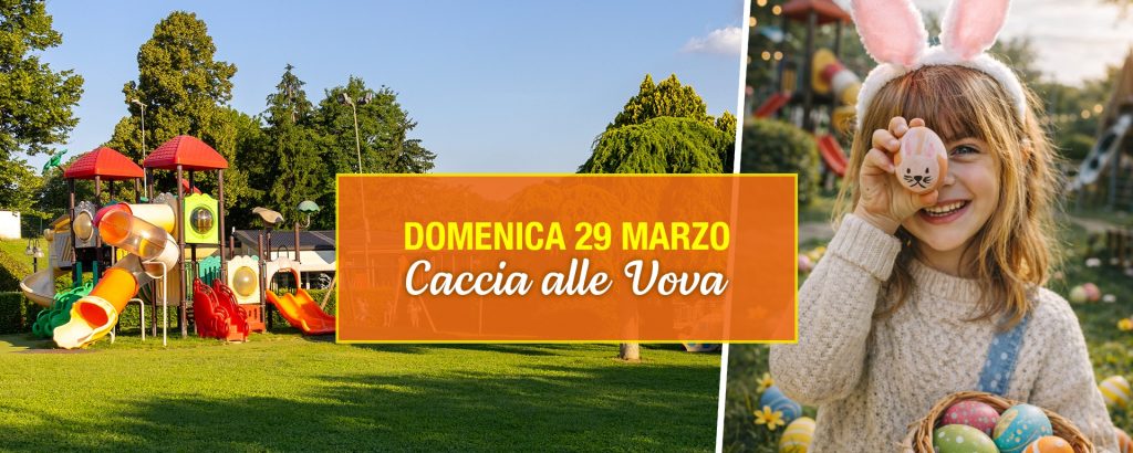 Caccia alla uova per bambini nel parco di San Michele Ristopizza