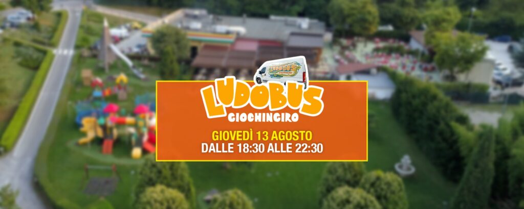 Giovedì 13 agosto arriva il Ludobus da San Michele Ristopizza